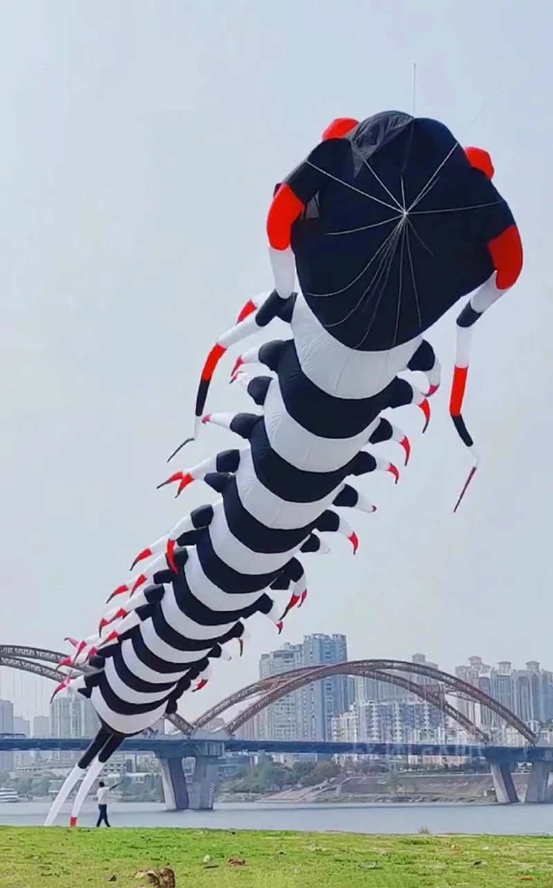 free shipping 18m Centipede Kite soft kite giant kite professional wind kites for adults weifang kite store inflatable toy flies 2