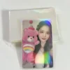 MINKYS Glittery Love Heart Laser 50pcs Kpop Toploader Card Photocard Sleeves Idol Photo Cards Protective Storage Bag 3