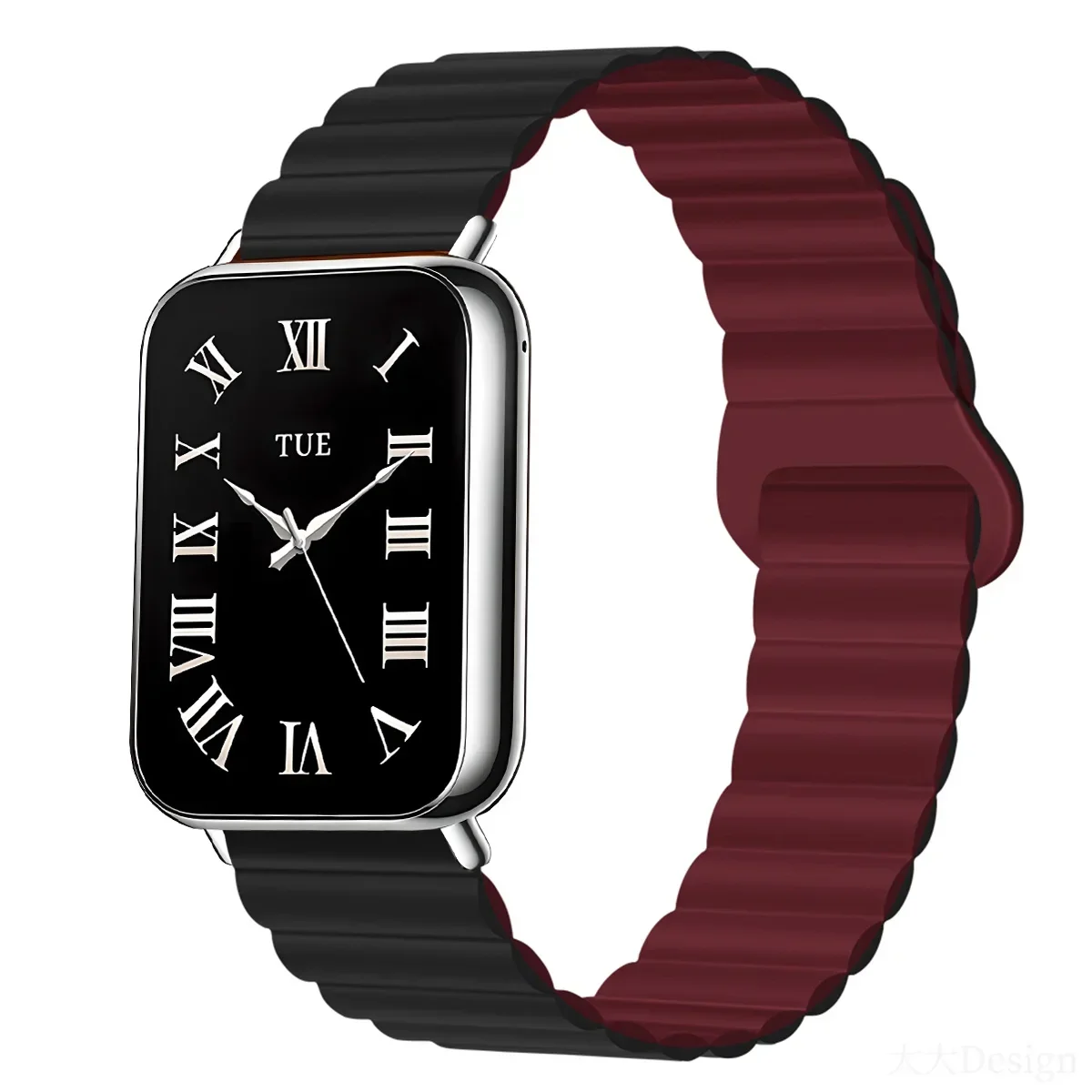 Magnetic Silicone Sport Wristband Bracelet - Universal Smartwatch Accessory