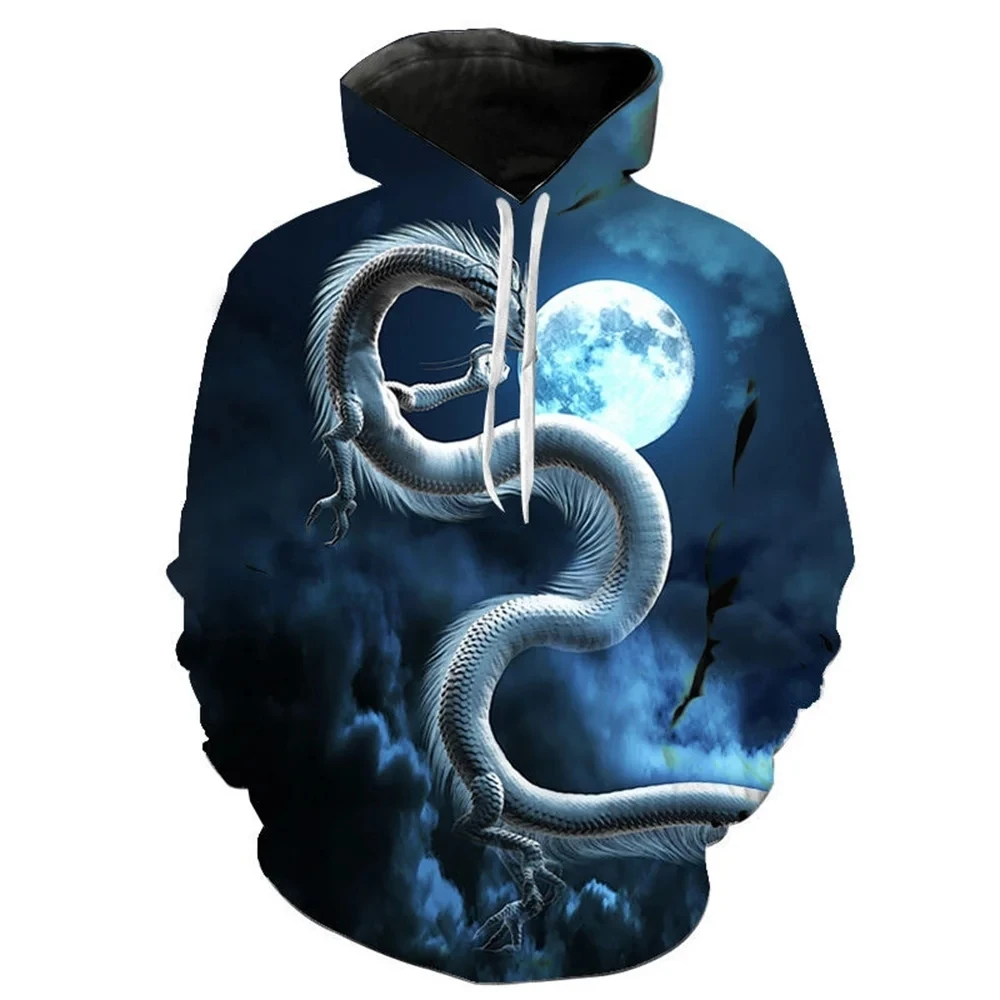 Dragon China 3d Print Men Hoodie Laxity Casual Fashion Popular Streetwear Trend Autumn And Winter Sweatshirt Oversized Clothing