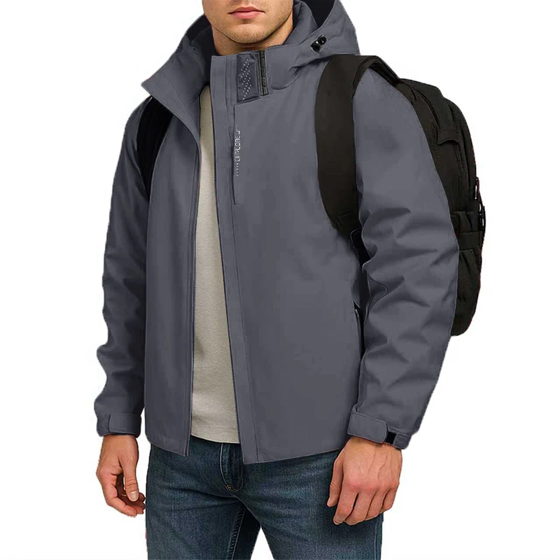 Autumn Men's Waterproof Coats Raincoat Lightweight Hooded Jacket Casual Streetwear Hiking Jacket Windproof Climbing Outerwear