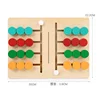 Montessori Learning Toys Mobile Color and Shape Puzzle Matching Brain Teasers Logic Game Early Educational Wooden Toys for Kids 5