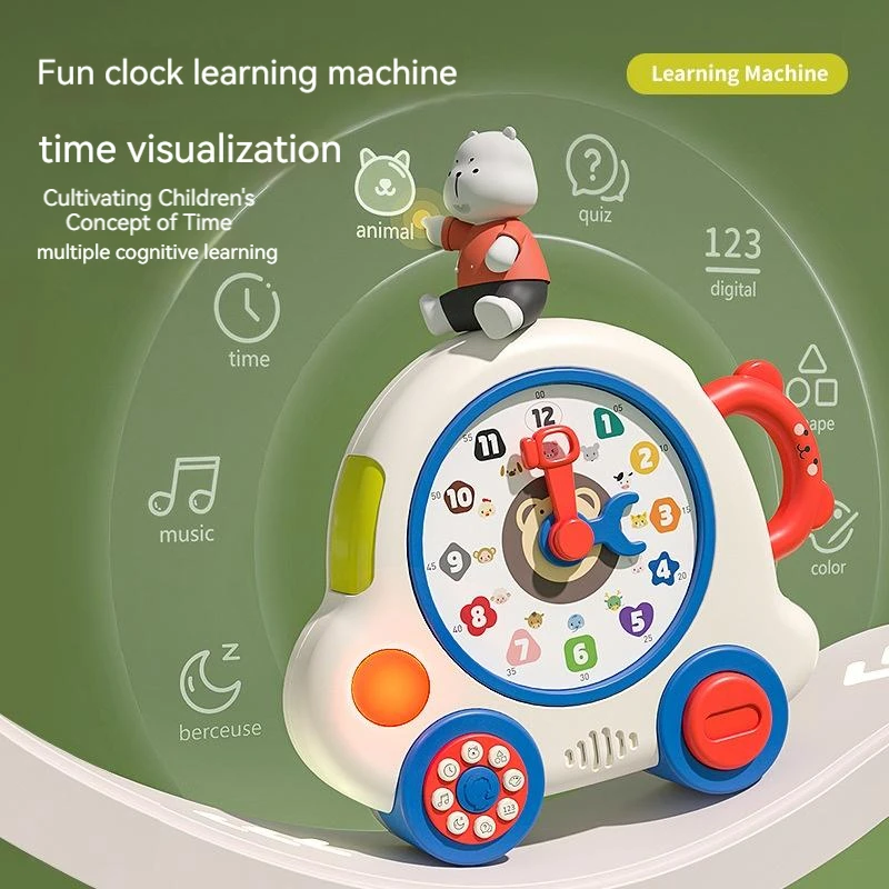 

Montessori Materials Wooden Clock Kids Time Learning Teaching Aids For Children Life Skills Training Games Kids Toys Early Stage
