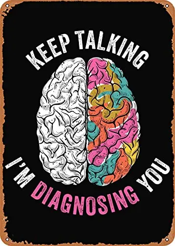 

Psychologist Psychology Vintage Look Metal Sign Patent Art Prints Retro Gift 8x12 Inch