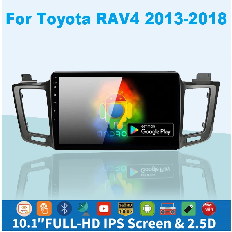 자동차 전자기기 자동차 헤드 업 디스플레이, AD 5.5 인치 OBD2 HUD, A8 HUD 디지털 속도계, 앞 유리 속도 프로젝터, 과속 수온 RPM 알람 포함 11 자동차 라디오 멀티미디어 비디오 플레이어, GPS 내비게이션, 도요타 RAV4 3 RAV 4 2012 - 2018 용, 2G + 32G, 2din DVD, 안드로이드 10