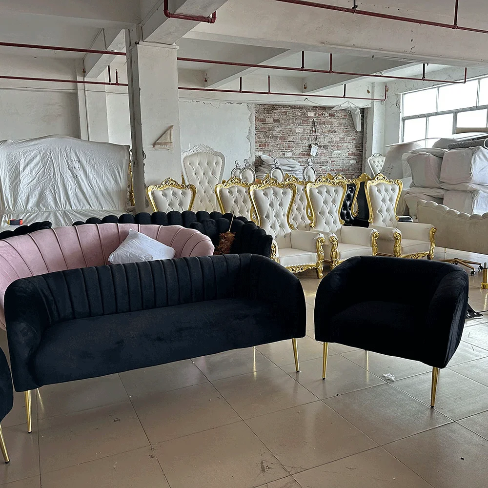 Modern Comfortable Fancy Couch Living Room Sofa Wedding Sofa Chair On