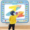 100x80CM Magic Water Drawing Mat Coloring Doodle With Reusable Magic Pens Montessori Painting Board Montessori Educational Toys 3