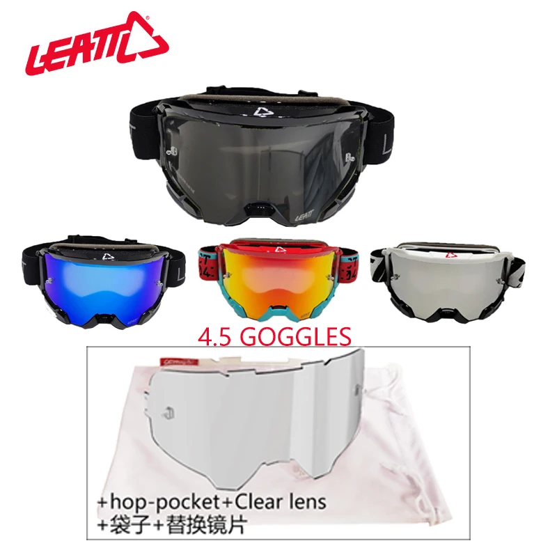 

LEATT Velocity 4.5 Glasses Double Layer Antifog MotocrossCycling LEATT Goggles 4.5 gift Send replaceable glass or boxes bag