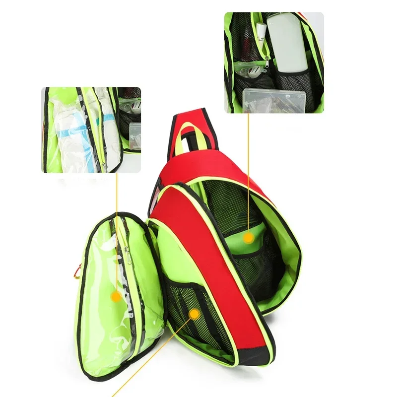 First Aid Kits Emergency Medicine Sling Crossbody Backpack Men Doctor Nurse Shoulder Chest Bags for Travel Cycling