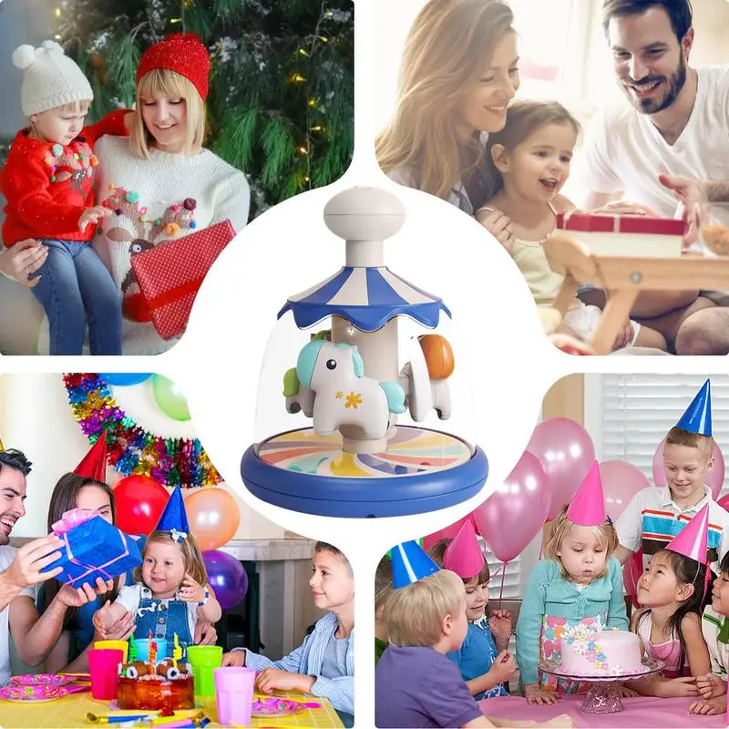 Push And Spin Carousel Activity Learn Cause Effect Carousel Adorable Colorful Rotating Learn Cause Effect Activity For 2-4 Year