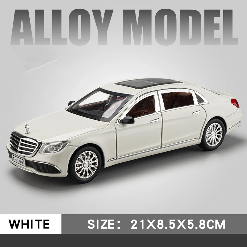 QZKUUELCA Mercedes 300SL Modellauto - Maßstab 1:24 Legierungsdruckguss Gold