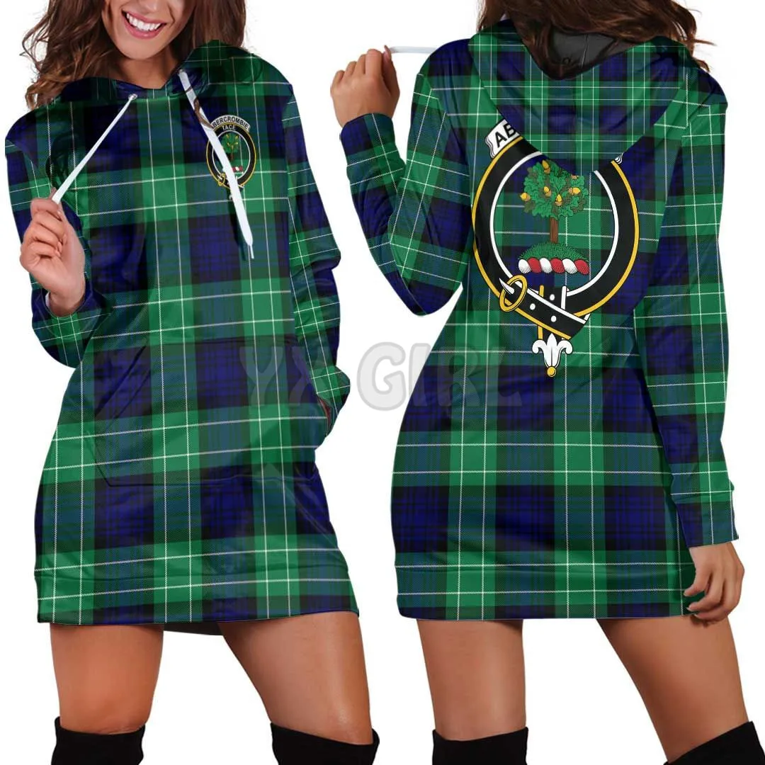 Abercrombie Clan Tartan Crest Hoodie  3D Printed Hoodie Dress Novelty Hoodies Women Casual LongSleeve Hooded Pullover Tracksuit abercrombie