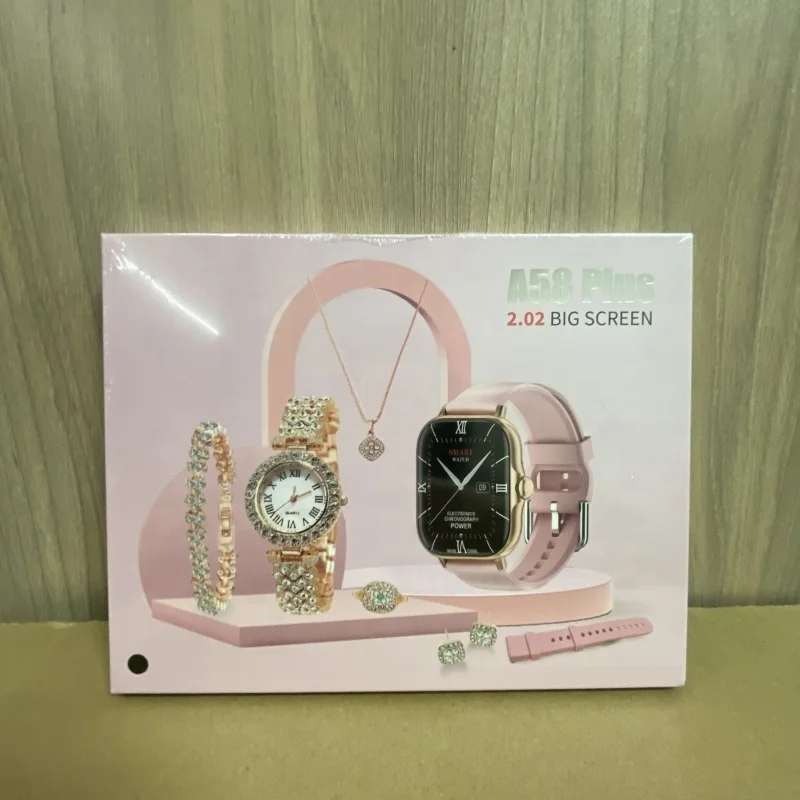 ساعة ذكية ، 8 في 1 ، قلادة ، أقراط ، سوار ، خاتم ،...