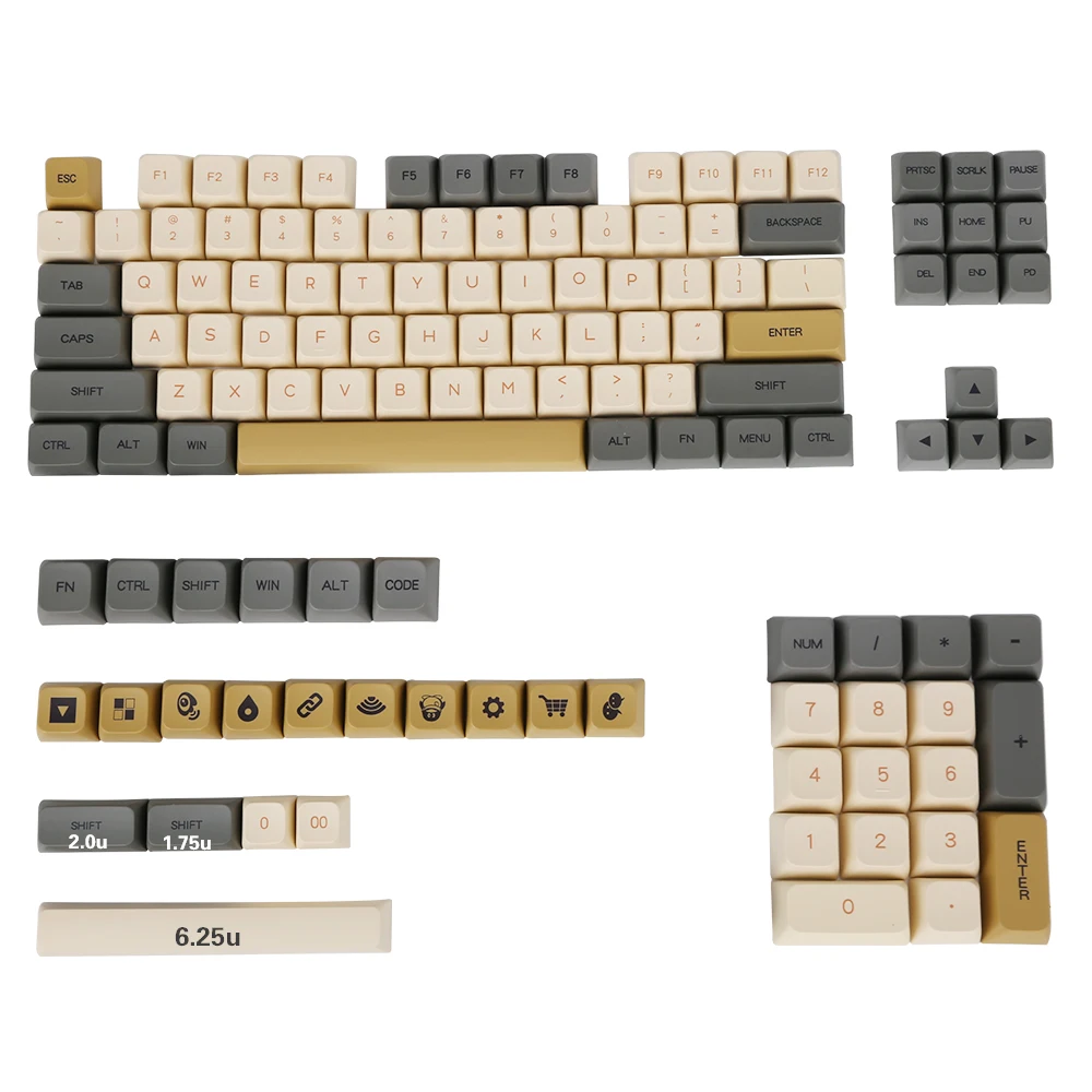 XDA  PBT Űĸ,  ȭ , ü, Ʈ, ׹, MX ġ Ŀ Űĸ, 125 Ű