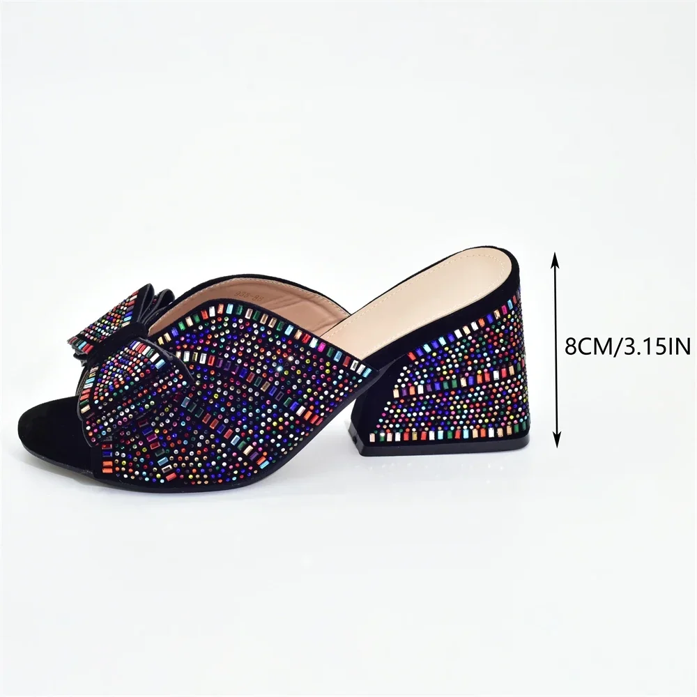 2024 Italian Elegant Women Party Pumps Decorated with Rhinestone Plus Size Women Shoes 43 High Heels Women Pumps Platform Heels 6