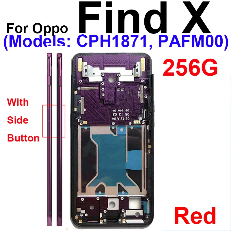 LCD Front Frame Housing Bezel Cover Case For OPPO Find X