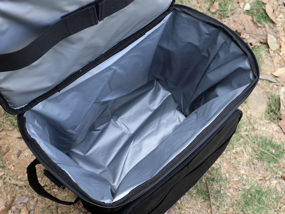 40L zusammenklappbare rollende Kühltasche mit Rollengriff, große isolierte Eistruhe, Camping, Picknick, Reisen, Outdoor, Grillen, Lebensmittelaufbewahrung – Detail 40