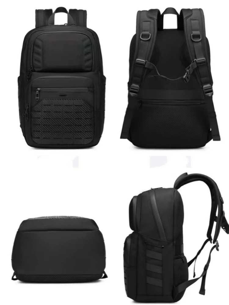 Backpack with Zipper and Password Lock Portable Sports Men's Backpack Outdoor Waterproof Computer Bag