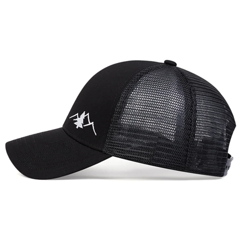 Fashion Mountain Embroidery Baseball Cap Summer Breathable Mesh Caps adjustable Hip Hop Trucker Hats Men Women Outdoor sun Hats 3