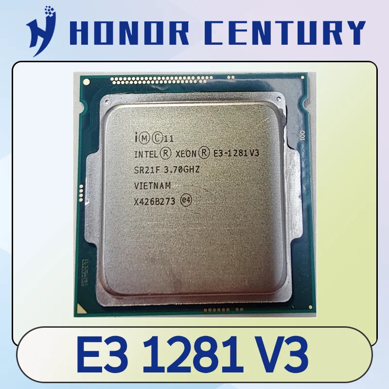 xeonクアッドコアcpuプロセッサ、使用済みxeon-e3-1281-v3、37ghz、lga-1150