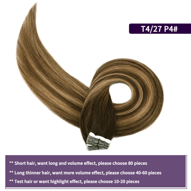 MW Mini Tape In Human Hair Extensions Natural Straight Hair Machine Remy Invisible Skin Weft Adhesive Glue On Hair 12