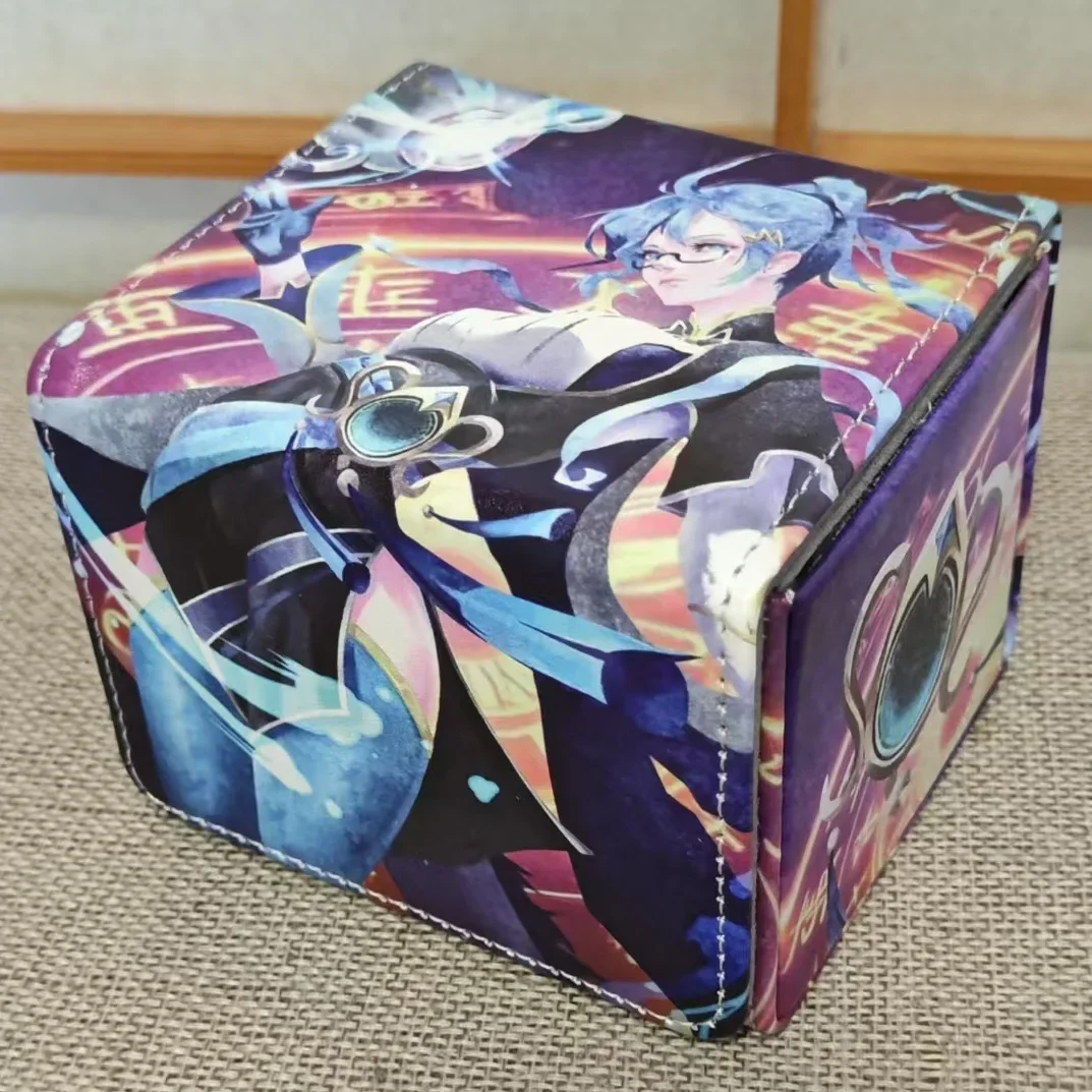 Yugioh Pu Leather Storage Box Dragon Tale Fymena Figure Deck Box
