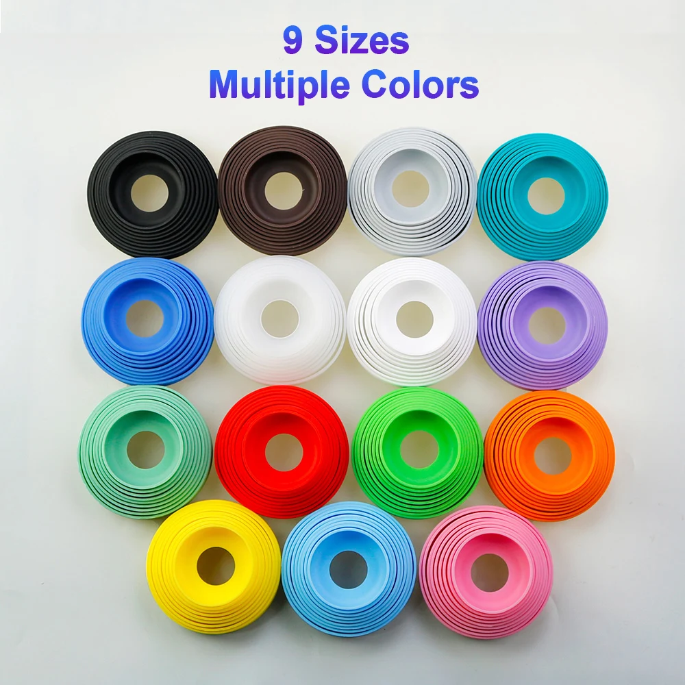 16 Colors 5.5CM Threaded Silicone Cup Bottom Cover 55MM Coaster Sleeve Sheath Cup Bottom Ring Wear-resistant Bottom Cover