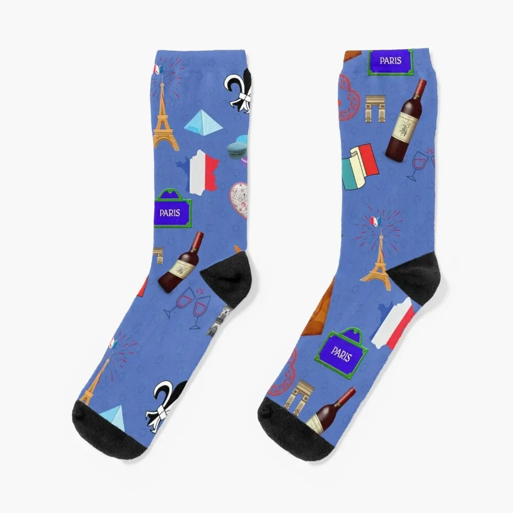 

Paris Collage France Travel Souvenir Gift Socks custom new in's winter gifts Socks For Man Women's