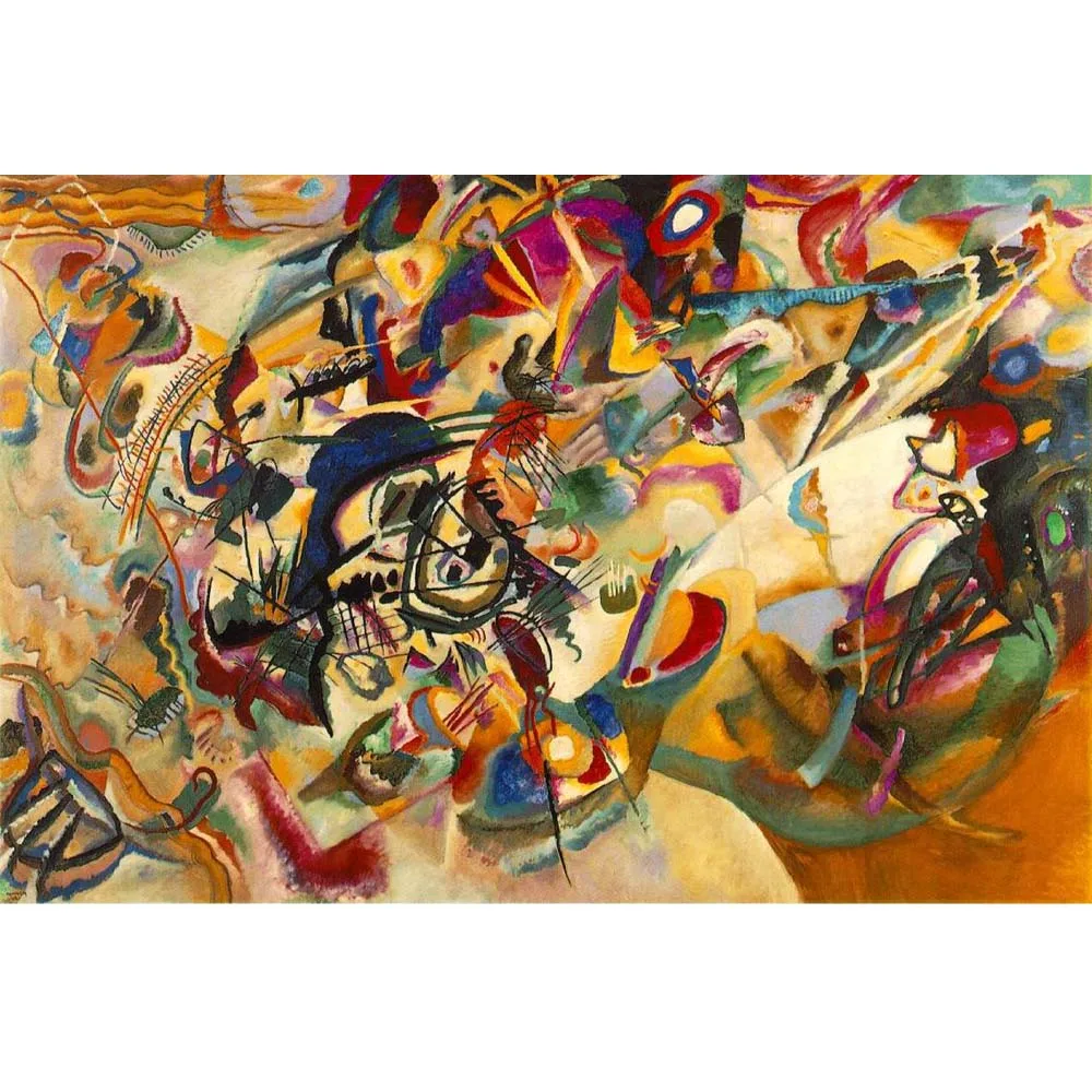 

Высококачественная картина с ручной росписью композиции VII по Wassily Kandinsky художественные картины на холсте картина для украшения дома