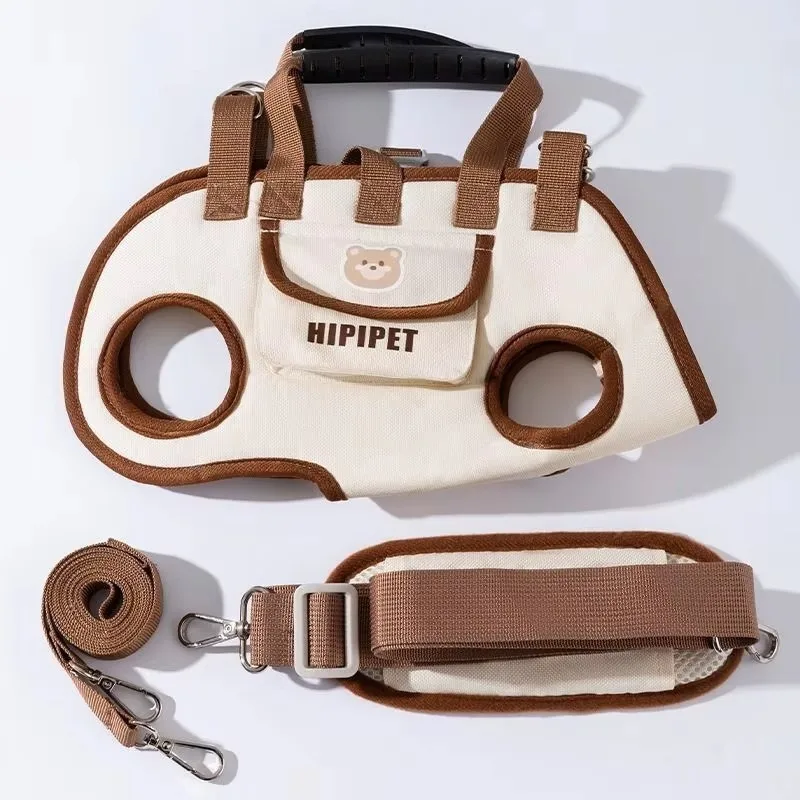 Dog Lift Harness Backpack Sling Carrier Handle Leash Pet Carrying Box Outdoor Walking Cats Carrying Supplies For Small Dogs