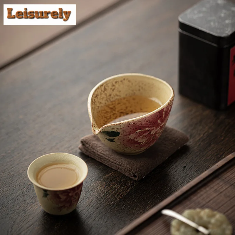 150ml Blue And White Flint Red Tea Pitcher Pour Tea Cha Hai Dispenser Household Justice Cup Fair Mug Chinese Tea Set Supplies