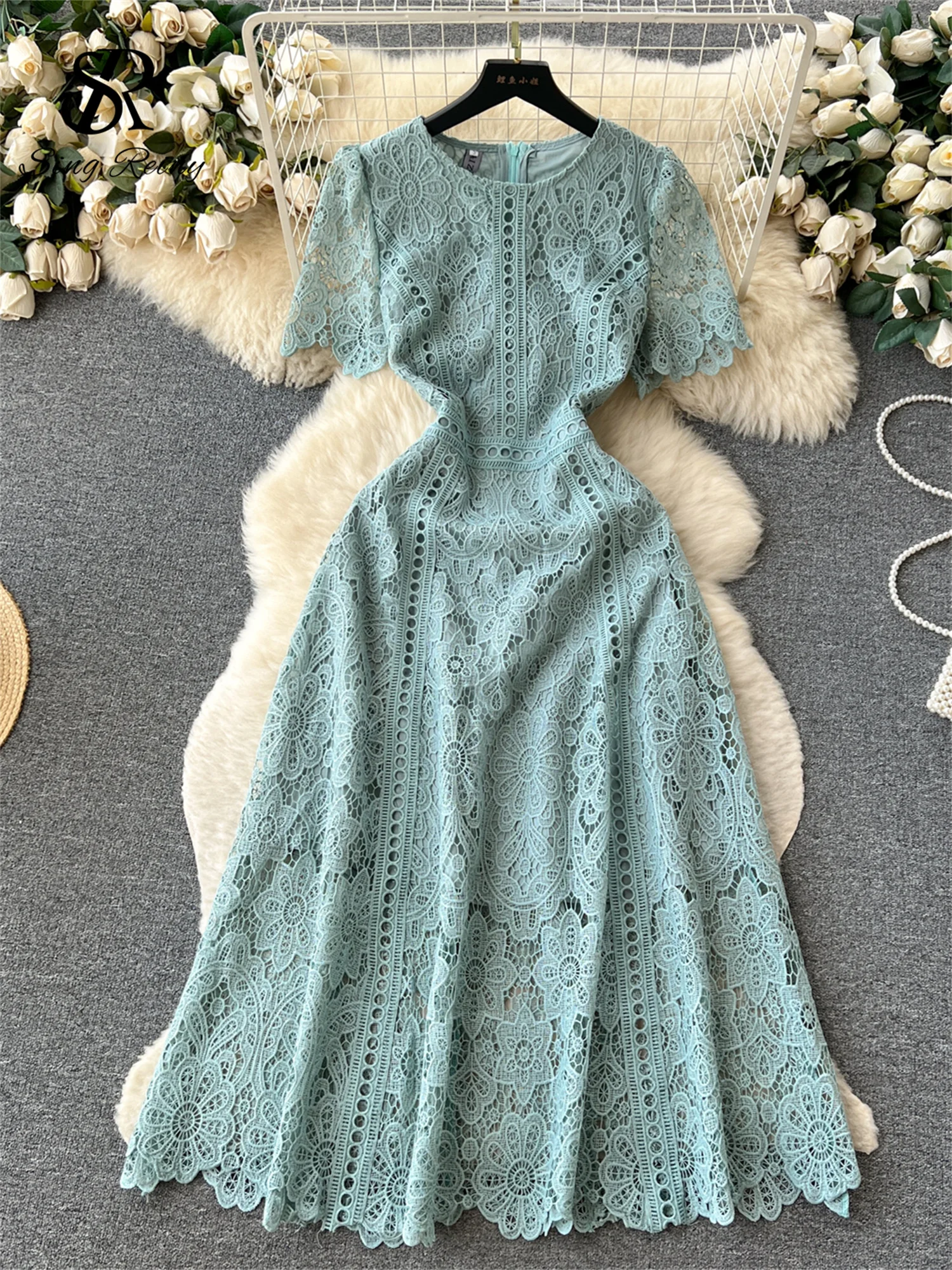 Gaun New Fashion S2006R New Hot Sale High-end Luxury Gorgeous New Design Fashion Beautiful  Princess Beaded Wedding Flower Girl Dress