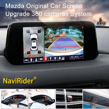 Touch Screen 360 ° Surround View telecamera per auto per Mazda cx5 cx3 cx7 cx4 cx9 rx7 rx8 Atenza Alexa 6D telecamere per schermo Android per auto