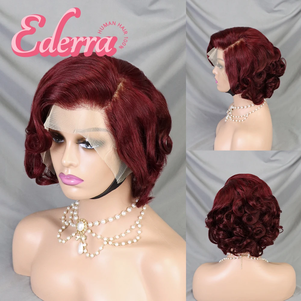 

【13X4】Pixie Cut Wig Short Bob Human Hair 13x4 Lace Frontal Wigs Transparent Lace Human Hair For Black Women Lace Front Human