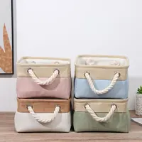 Clothes Storage Basket Home Supplies Sundries Sorting Basket Folding Linen Organizer Box Underwear Socks Baby Toys Storage 1