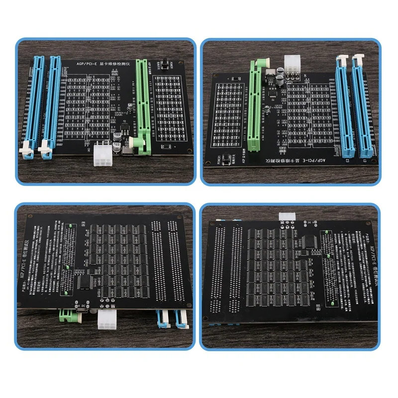 Etyrerre AGP PCI-E X16 Tester Presa a Doppio Uso Display Immagine Tester Scheda Video Tester Scheda Grafica Strumento Diagnostico