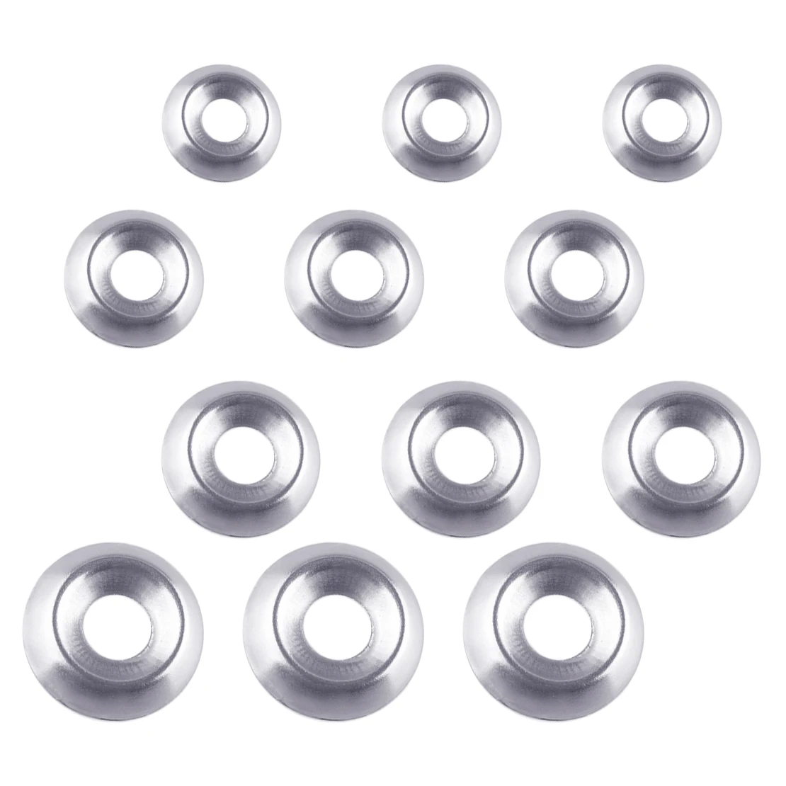

240Pcs/set Screw Cup Countersunk Finishing Washers Gasket No 6 8 10 12 For Countersunk Head Wood Screws Self Tappers