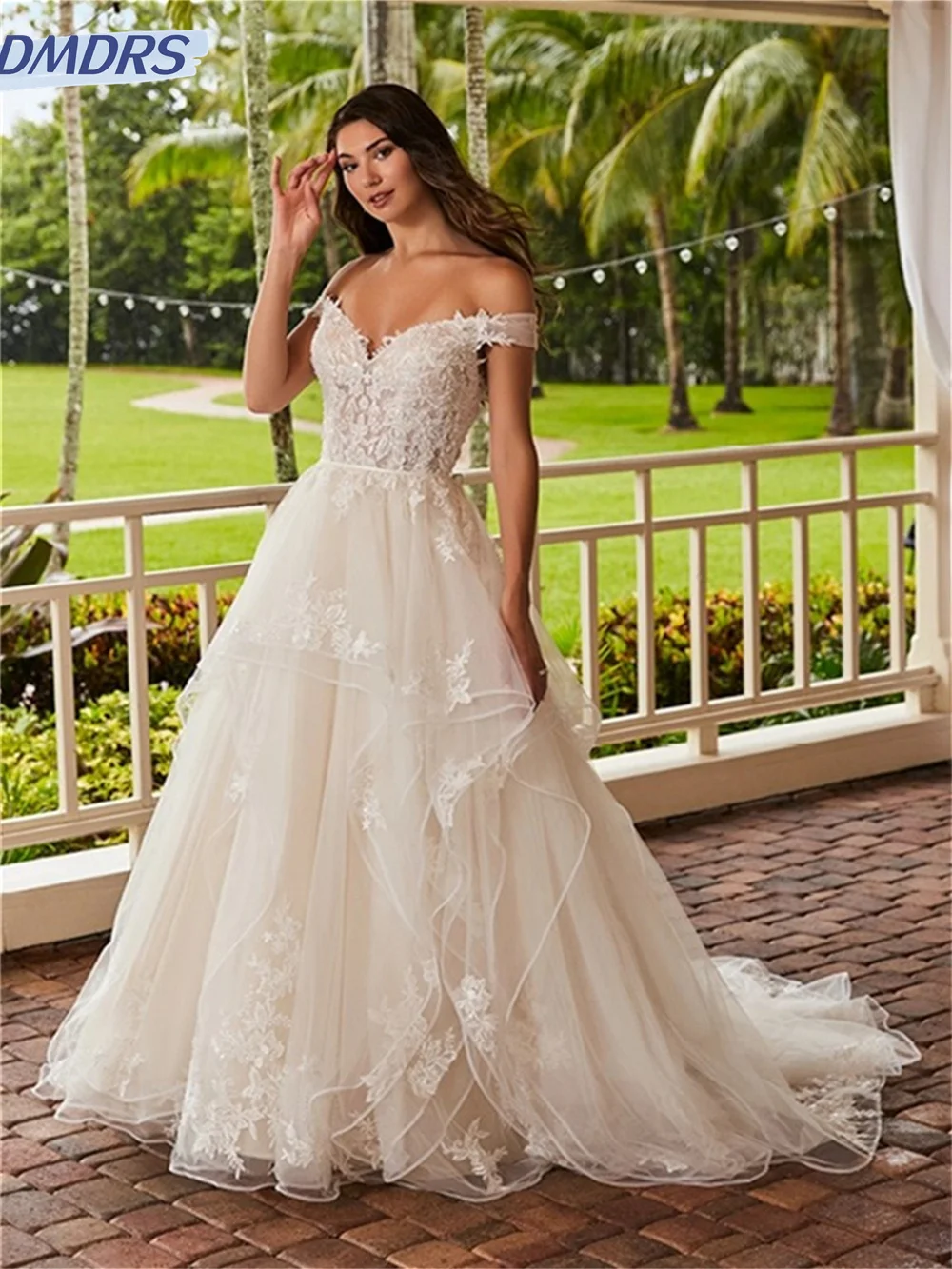 Sexy Deep V Neck Evening Dress 2024 Charming Backless Prom Gown Elegant Appliquéd Evening Gowns Vestidos De Novia