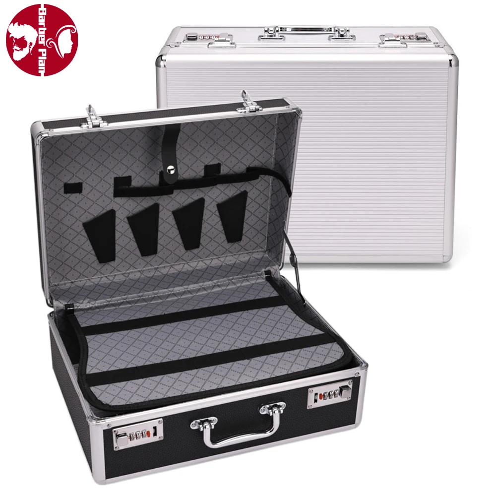 Tools Storage Case Large Capacity Safety Box with Lock Barbershop Supplies Storage Toolbox Shockproof Metal Tool Kit motorcycle luggage trunk lock automotive toolbox key with lock cylinder motorbike tail box key switch automobile accessory