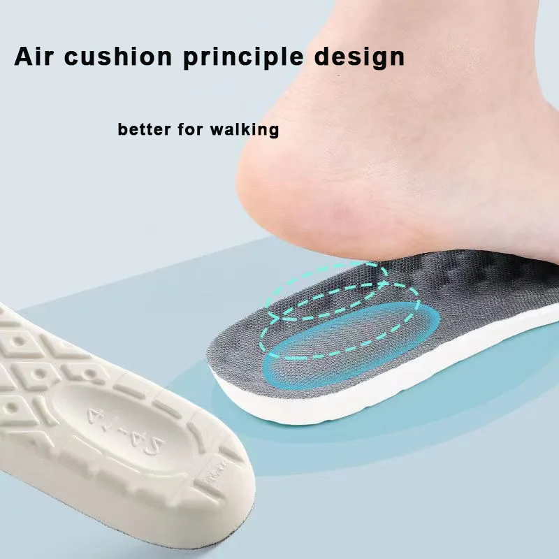 Latex insole unisex soft bottom long standing not tired breathable full cushion sports shock absorption thickened insole