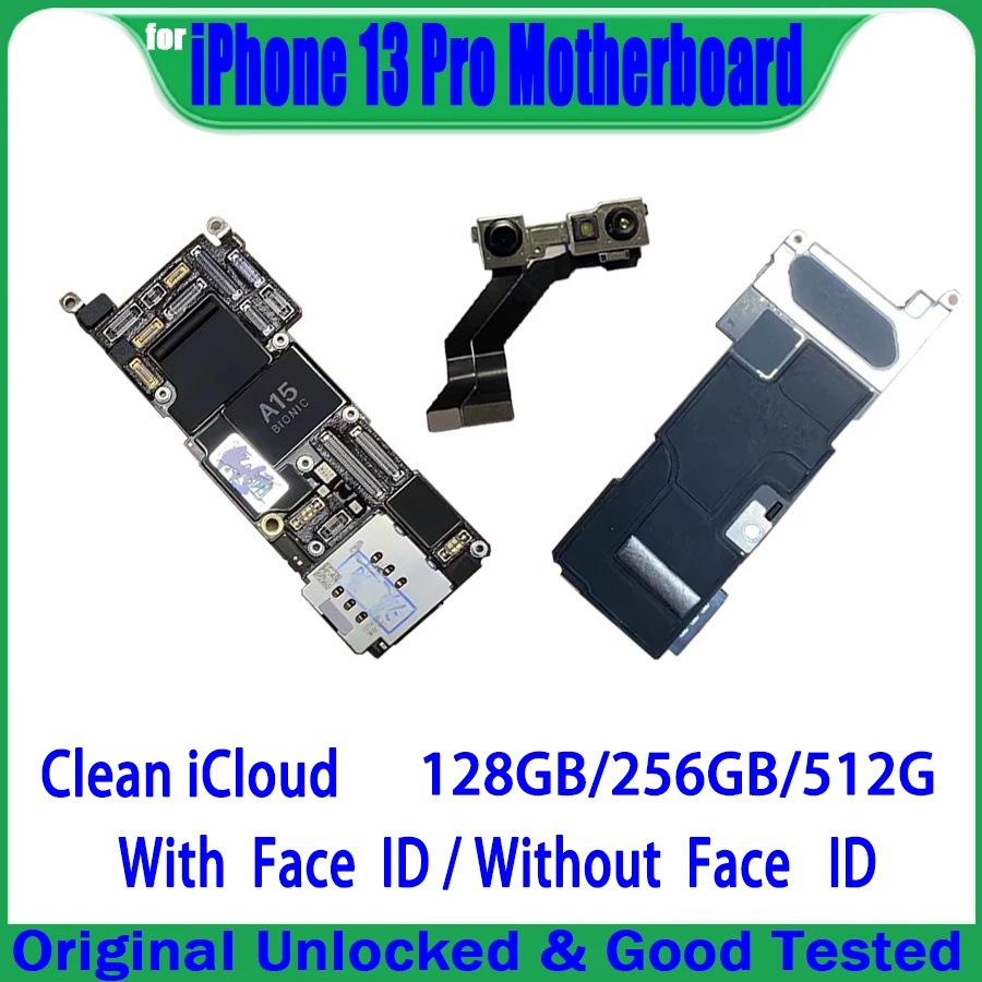 

Free Shipping Support Update Motherboard For iPhone 13 Pro Logic Board 128GB 256G 512G For iPhone 13 Pro Mainboard Clean iCloud