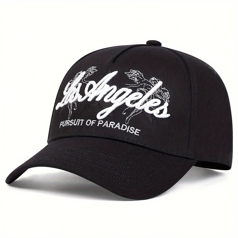 Modische LOS ANGELES Stickerei Baseballkappe Baumwolle Snapback Hut Unisex Hip Hop Trucker Caps Herren Damen Outdoor Sonnenhüte Gorras – Detail 5