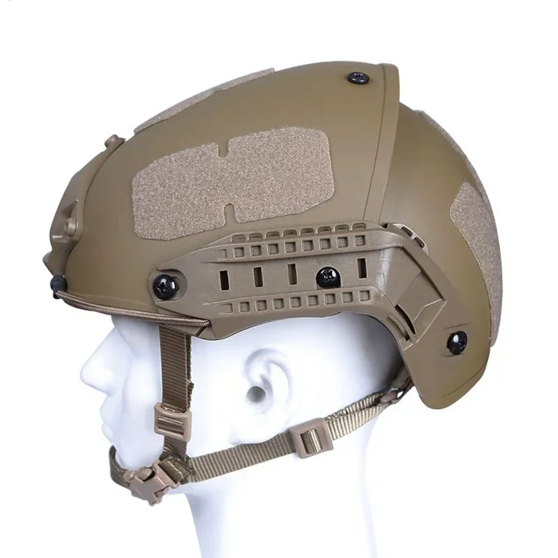 Casque Tactique Militaire Réglable - Noir, Airsoft Paintball, Tour De Tête 56-62 Cm