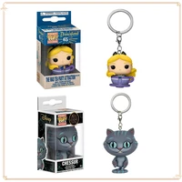 FUNKO Pocket Alice's Adventures In Wonderland Keychain Doll Alice Cheshire Cat Backpack Pendant Collection Holiday Gift Keychain 1