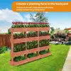 Tiered Solid Standing Raised Garden Bed Extre Large Planter Box In/Outdoor 5
