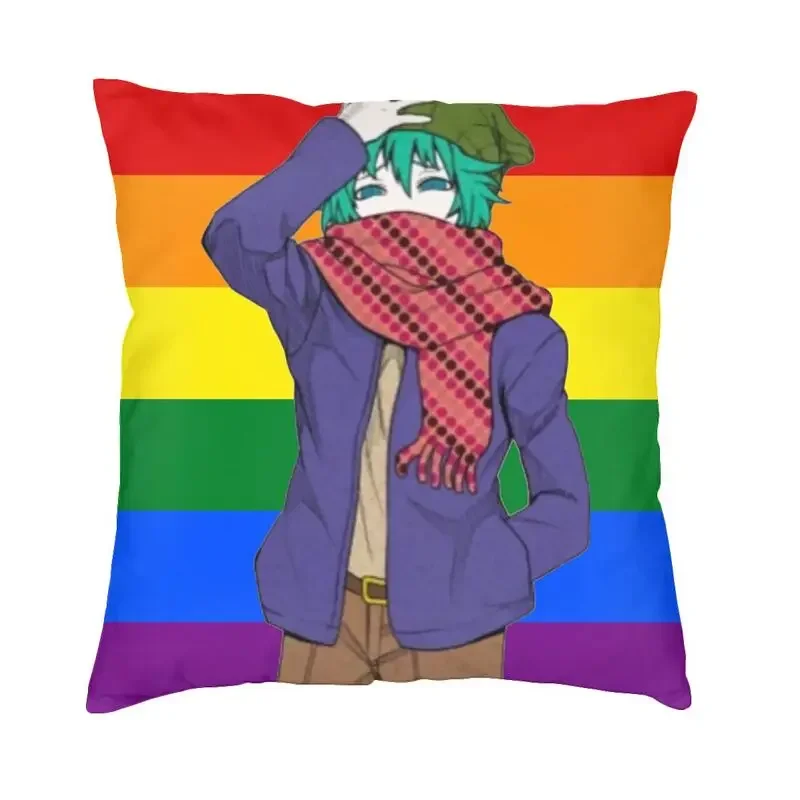 

Shin Tsukimi LGBT Cushion Cover Double-sided Printing YTTD Game Anime Floor Pillow Case for Car Cool Pillowcase Decoration