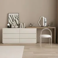 Luxury Dressing Table Drawer White Makeup Mirror Corner Desk Dresser Table Cabinet Organizers Storage Penteadeira Home Furniture 3