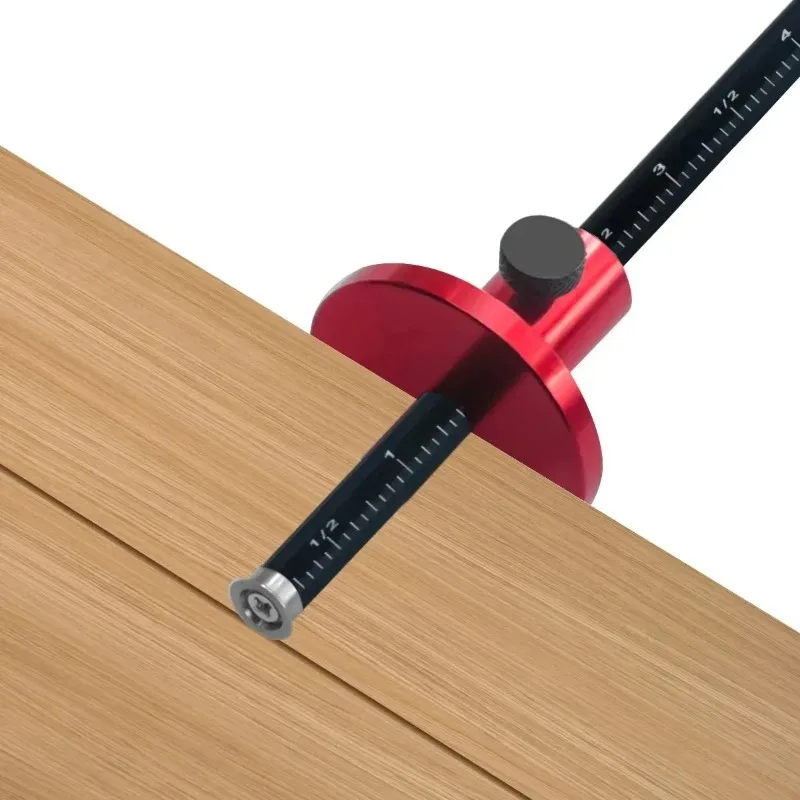 Dual Scale Woodworking Scriber - Inch/MM Precision Marker for Parallel Lines & Mortise Layout, All-in-One Layout Tool