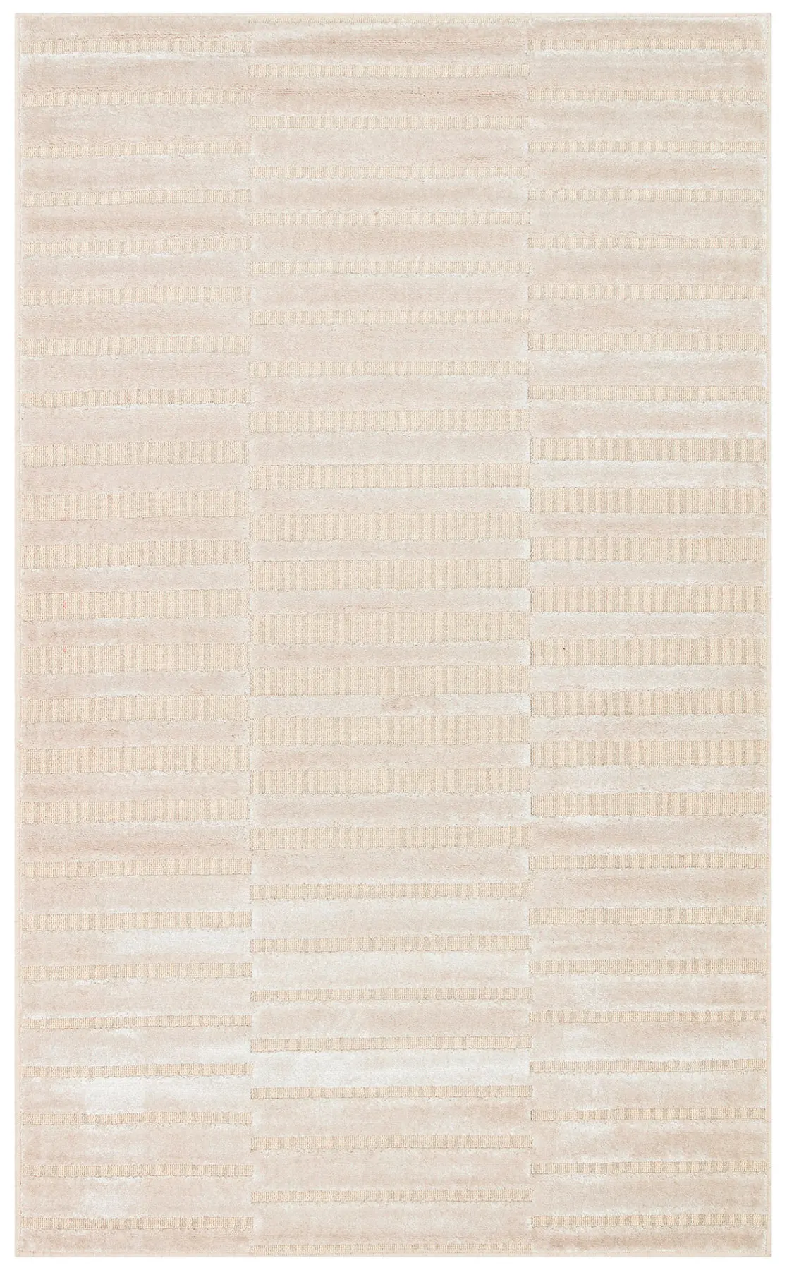 Hodgskin Beige 100x200 Cm Geometric Striped Wool Viscose Powerloom Area Rug | Дом и сад