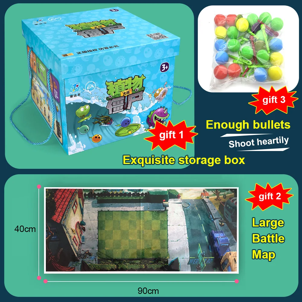 Nuovo ruolo PLANTS VS ZOMBIES 2 PVZ Giocattoli Set completo Regalo per ragazzi Bambole per bambini confezionate in scatola Action Figure Modello Presente Mappa 3